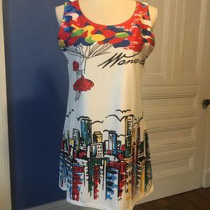 ST. Dona Sleeveless Colorful Mini Dress